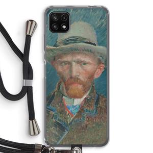 CaseCompany Van Gogh: Samsung Galaxy A22 5G Transparant Hoesje met koord