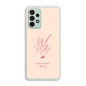 CaseCompany Where flowers bloom: Samsung Galaxy A52s 5G Transparant Hoesje