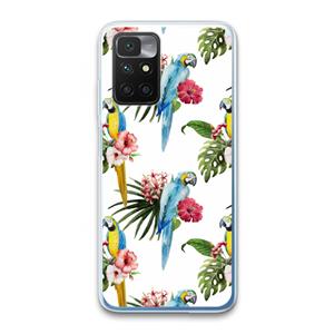 CaseCompany Kleurrijke papegaaien: Xiaomi Redmi 10 Transparant Hoesje