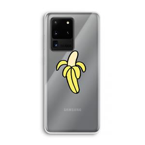 CaseCompany Banana: Samsung Galaxy S20 Ultra Transparant Hoesje