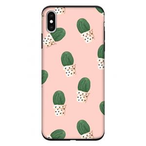 CaseCompany Cactusprint roze: iPhone XS Max Tough Case