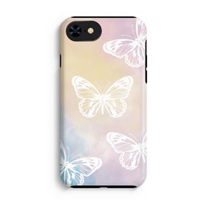 CaseCompany White butterfly: iPhone 8 Tough Case