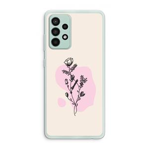 CaseCompany Roses are red: Samsung Galaxy A52s 5G Transparant Hoesje