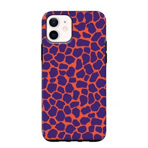 CaseCompany Purple Giraffe: iPhone 12 mini Tough Case