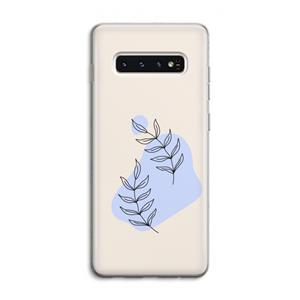 CaseCompany Leaf me if you can: Samsung Galaxy S10 4G Transparant Hoesje
