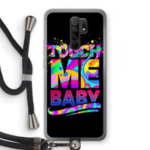 CaseCompany Touch Me: Xiaomi Redmi 9 Transparant Hoesje met koord