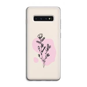CaseCompany Roses are red: Samsung Galaxy S10 4G Transparant Hoesje