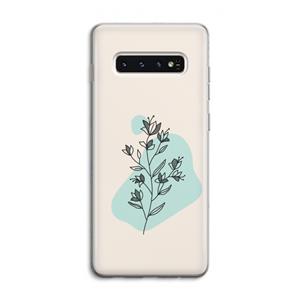 CaseCompany Violets are blue: Samsung Galaxy S10 4G Transparant Hoesje