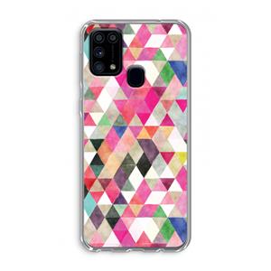 CaseCompany Gekleurde driehoekjes: Samsung Galaxy M31 Transparant Hoesje