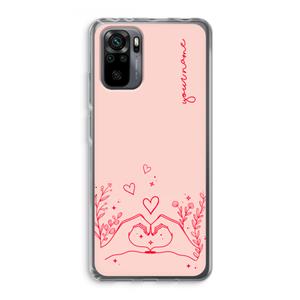 CaseCompany Love is in the air: Xiaomi Redmi Note 10 Pro Transparant Hoesje