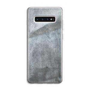 CaseCompany Grey Stone: Samsung Galaxy S10 4G Transparant Hoesje