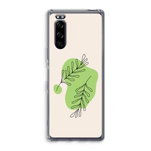 CaseCompany Beleaf in you: Sony Xperia 5 Transparant Hoesje