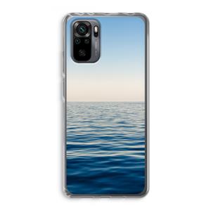 CaseCompany Water horizon: Xiaomi Redmi Note 10 Pro Transparant Hoesje