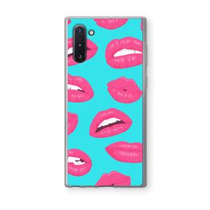 CaseCompany Bite my lip: Samsung Galaxy Note 10 Transparant Hoesje