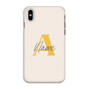 CaseCompany Amber Script: iPhone XS Tough Case