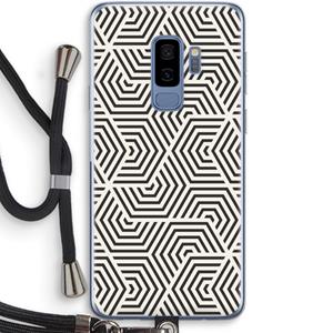 CaseCompany Magic pattern: Samsung Galaxy S9 Plus Transparant Hoesje met koord
