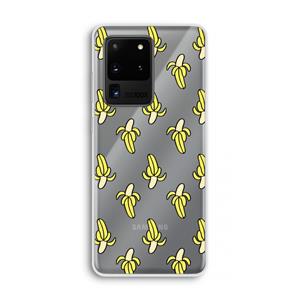 CaseCompany Bananas: Samsung Galaxy S20 Ultra Transparant Hoesje