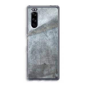 CaseCompany Grey Stone: Sony Xperia 5 Transparant Hoesje