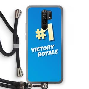 CaseCompany Victory Royale: Xiaomi Redmi 9 Transparant Hoesje met koord