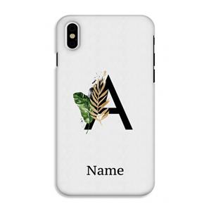 CaseCompany Charcoal Flora: iPhone XS Tough Case