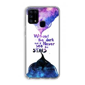 CaseCompany Stars quote: Samsung Galaxy M31 Transparant Hoesje