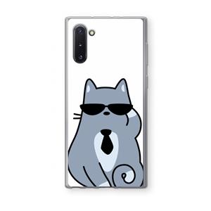 CaseCompany Cool cat: Samsung Galaxy Note 10 Transparant Hoesje