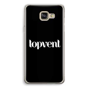 CaseCompany Topvent Zwart: Samsung Galaxy A5 (2016) Transparant Hoesje
