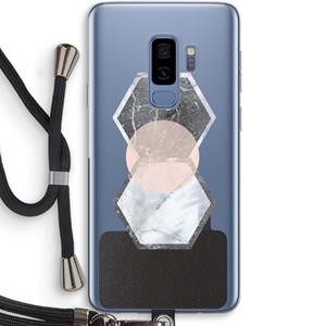 CaseCompany Creatieve toets: Samsung Galaxy S9 Plus Transparant Hoesje met koord