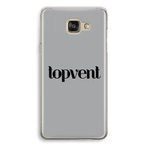 CaseCompany Topvent Grijs Zwart: Samsung Galaxy A5 (2016) Transparant Hoesje