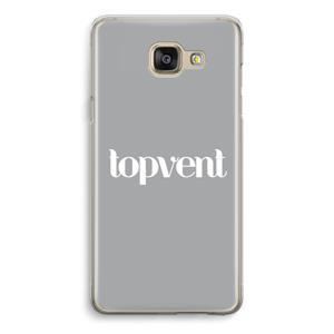 CaseCompany Topvent Grijs Wit: Samsung Galaxy A5 (2016) Transparant Hoesje