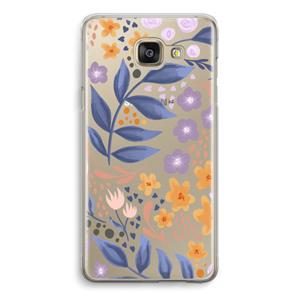 CaseCompany Flowers with blue leaves: Samsung Galaxy A5 (2016) Transparant Hoesje