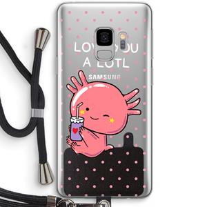 CaseCompany Love You A Lotl: Samsung Galaxy S9 Transparant Hoesje met koord