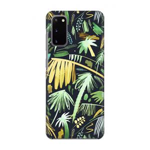 CaseCompany Tropical Palms Dark: Volledig geprint Samsung Galaxy S20 Hoesje