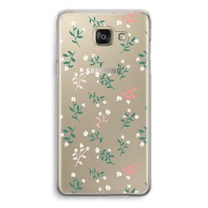 CaseCompany Small white flowers: Samsung Galaxy A5 (2016) Transparant Hoesje