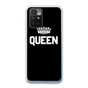 CaseCompany Queen zwart: Xiaomi Redmi 10 Transparant Hoesje