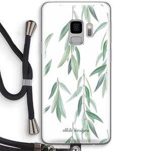 CaseCompany Branch up your life: Samsung Galaxy S9 Transparant Hoesje met koord