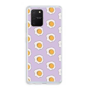 CaseCompany Bacon to my eggs #1: Samsung Galaxy S10 Lite Transparant Hoesje