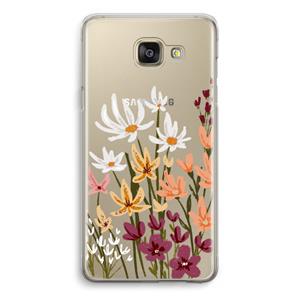 CaseCompany Painted wildflowers: Samsung Galaxy A5 (2016) Transparant Hoesje