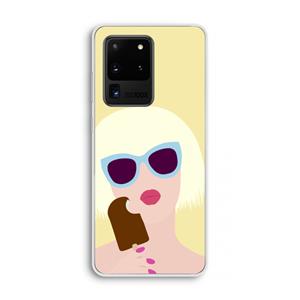 CaseCompany Ice cream: Samsung Galaxy S20 Ultra Transparant Hoesje