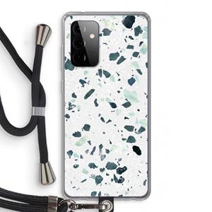 CaseCompany Terrazzo N°2: Samsung Galaxy A72 5G Transparant Hoesje met koord