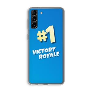 CaseCompany Victory Royale: Samsung Galaxy S21 Plus Transparant Hoesje