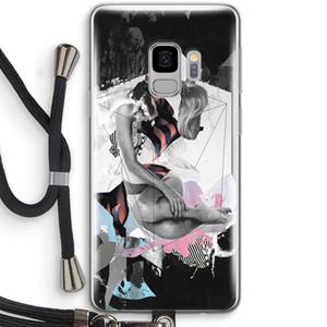 CaseCompany Camouflage de sommeil: Samsung Galaxy S9 Transparant Hoesje met koord