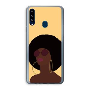 CaseCompany Golden hour: Samsung Galaxy A20s Transparant Hoesje