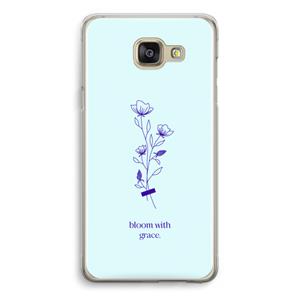 CaseCompany Bloom with grace: Samsung Galaxy A5 (2016) Transparant Hoesje