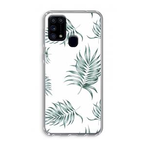 CaseCompany Simple leaves: Samsung Galaxy M31 Transparant Hoesje