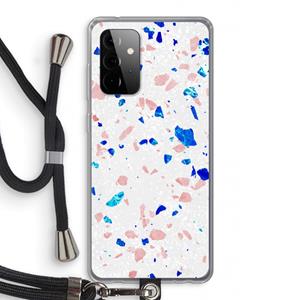 CaseCompany Terrazzo N°6: Samsung Galaxy A72 5G Transparant Hoesje met koord