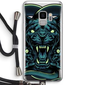 CaseCompany Cougar and Vipers: Samsung Galaxy S9 Transparant Hoesje met koord