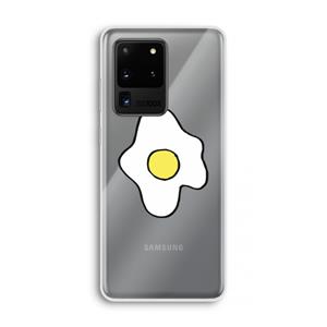 CaseCompany Spiegelei: Samsung Galaxy S20 Ultra Transparant Hoesje