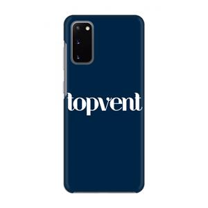 CaseCompany Topvent Navy: Volledig geprint Samsung Galaxy S20 Hoesje
