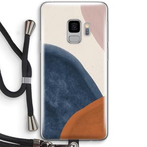 CaseCompany Geo #1: Samsung Galaxy S9 Transparant Hoesje met koord